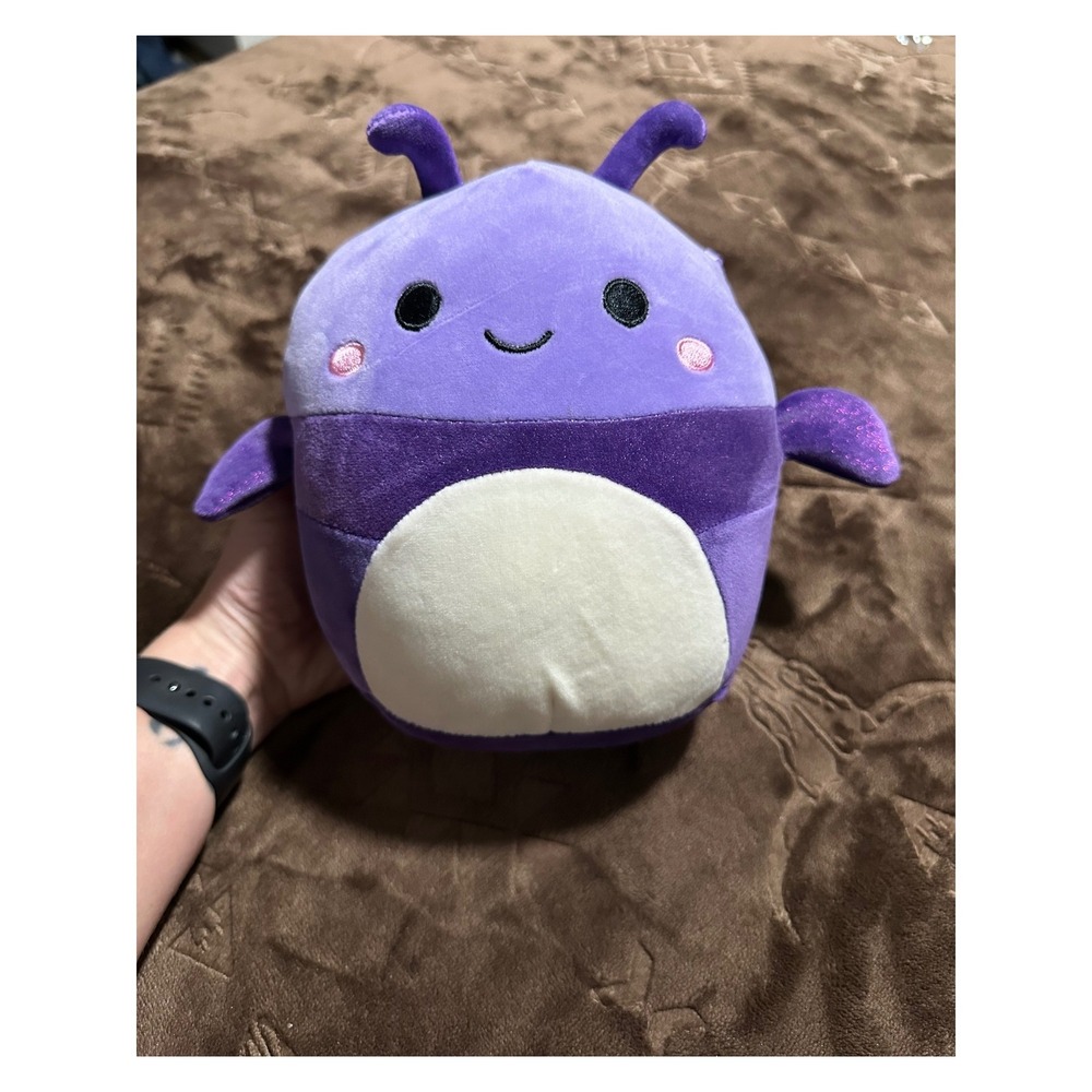 NWT Squishmallows Axel Beetle 8 Inch Purple